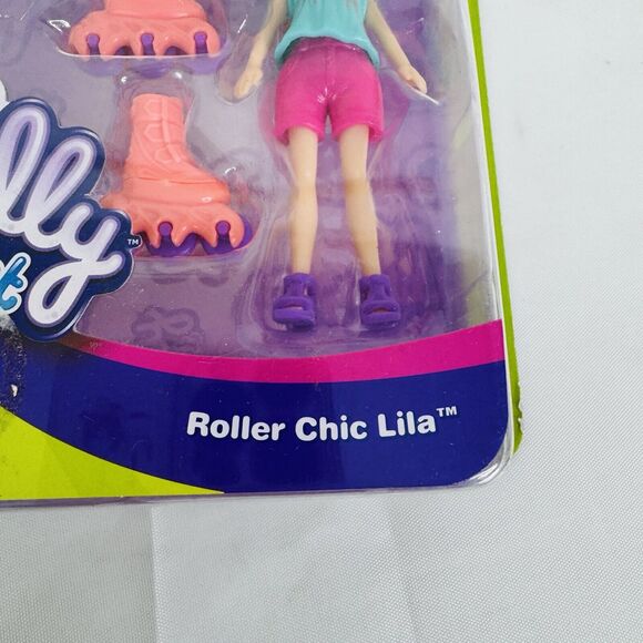 5 for $25| Polly Pocket Active Roller Chic Lila Adventure Doll w/ Skate - Picture 5 of 8